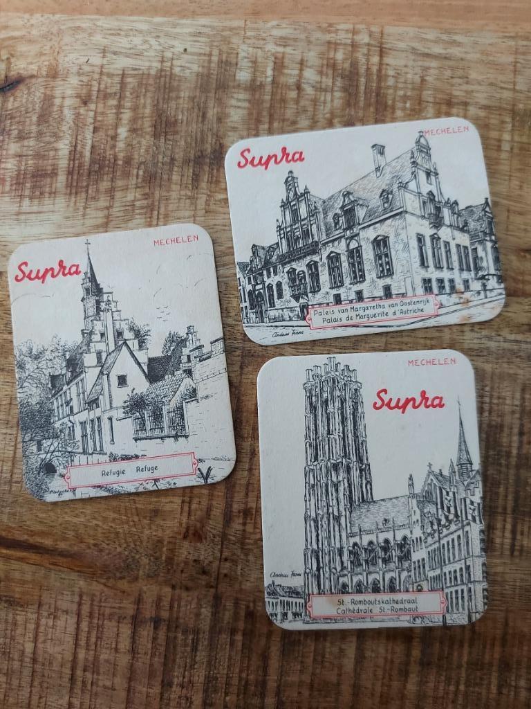 Bierkaartjes van stad Mechelen, Boeken, Geschiedenis | Stad en Regio, Gelezen, 20e eeuw of later, Ophalen of Verzenden