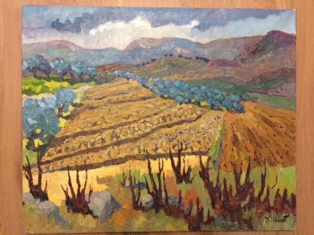 Peinture "Ambiance Catalane" d'Yves Hiligot, Enlèvement