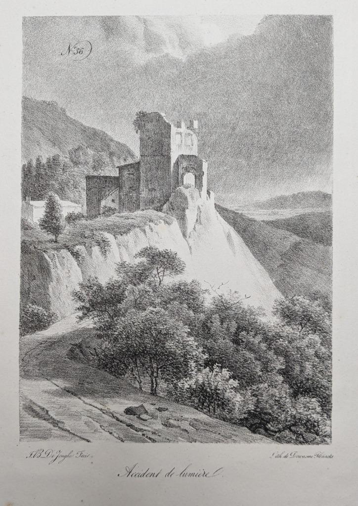 Jean-Baptiste De Jonghe - lithographie ancienne - chateau, Antiquités & Art, Enlèvement ou Envoi