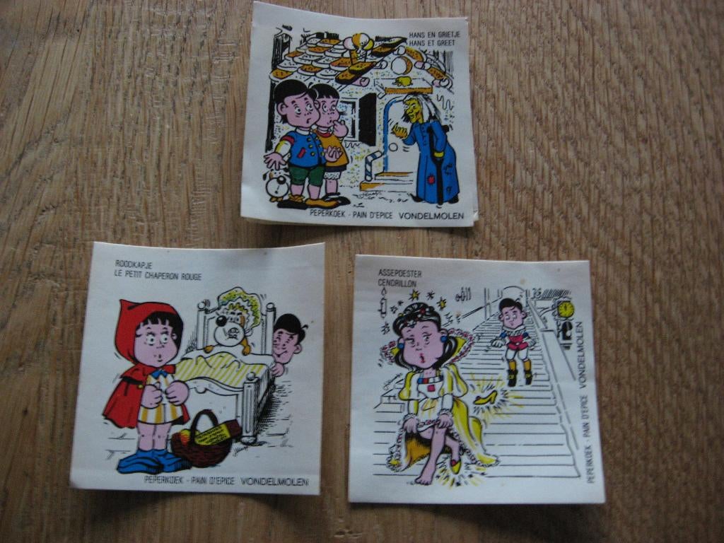 Vondemolen Peperkoek Stickers Sprookjes, Ophalen of Verzenden, Zo goed als nieuw, Bedrijf of Vereniging