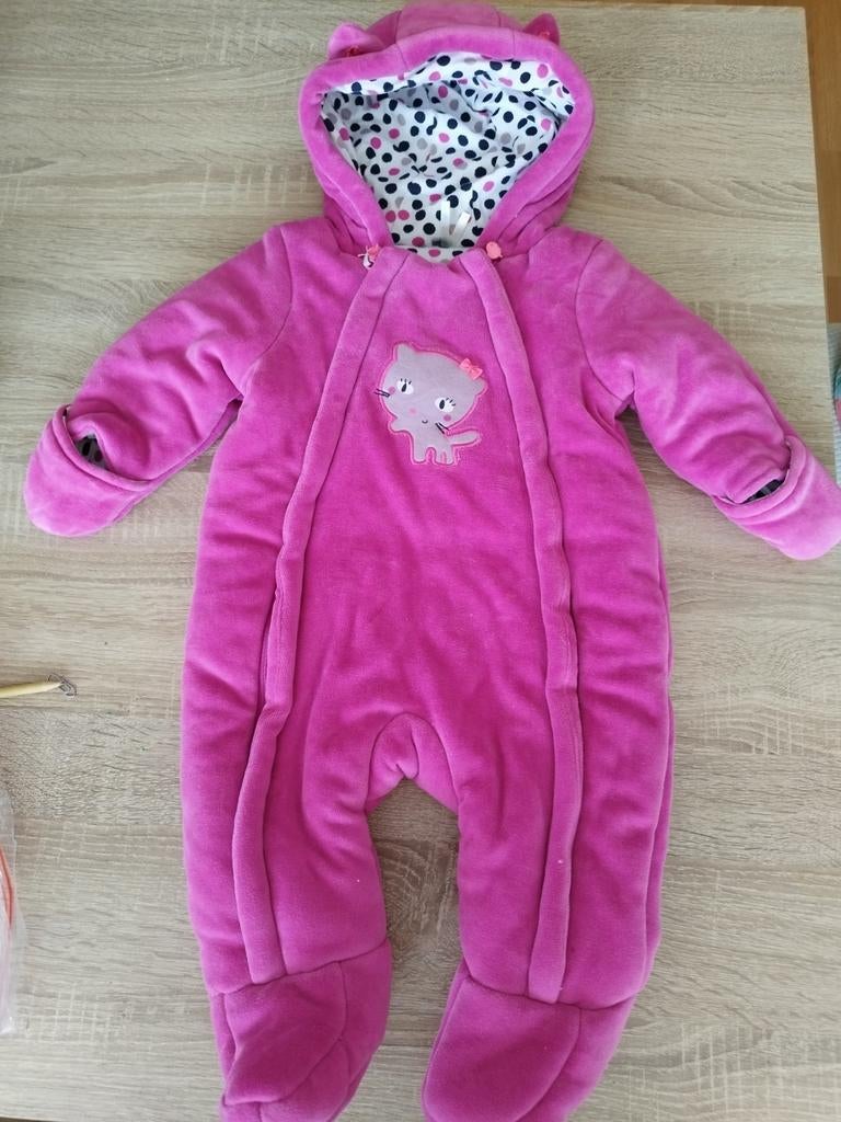 Roze babyjas, Orchestra, zeer warm, maat 71 cm 9 maanden, Ophalen, Zo goed als nieuw