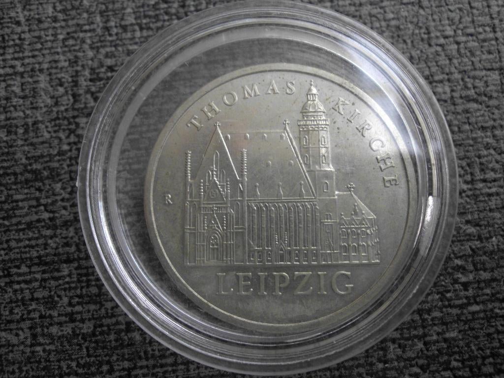 5 Mark 1984A - Thomas Kerk Leipzig, Verzenden, Duitsland, Losse munt