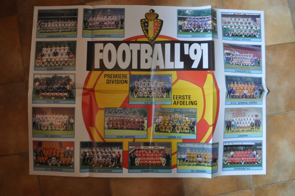 PANINI FOOT POSTERS  91-96-97-98-99-2000-01-02-03-04, Enlèvement ou Envoi, Comme neuf, Affiche, Image ou Autocollant