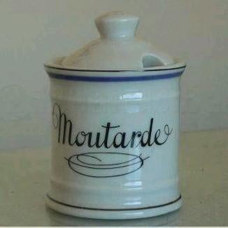 Porcelaine d'Auteuil: pot de moutarde, Enlèvement ou Envoi, Neuf