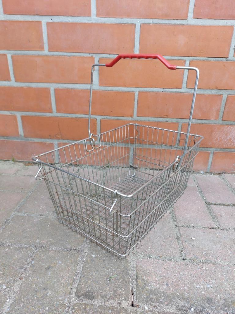 Vintage stapelbare metalen winkelmandjes, Ophalen of Verzenden