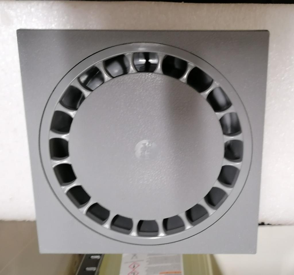 PVC klokput grijs 20 X 20 met sluitdeksel, Afvoer, Nieuw, Ophalen of Verzenden, PVC