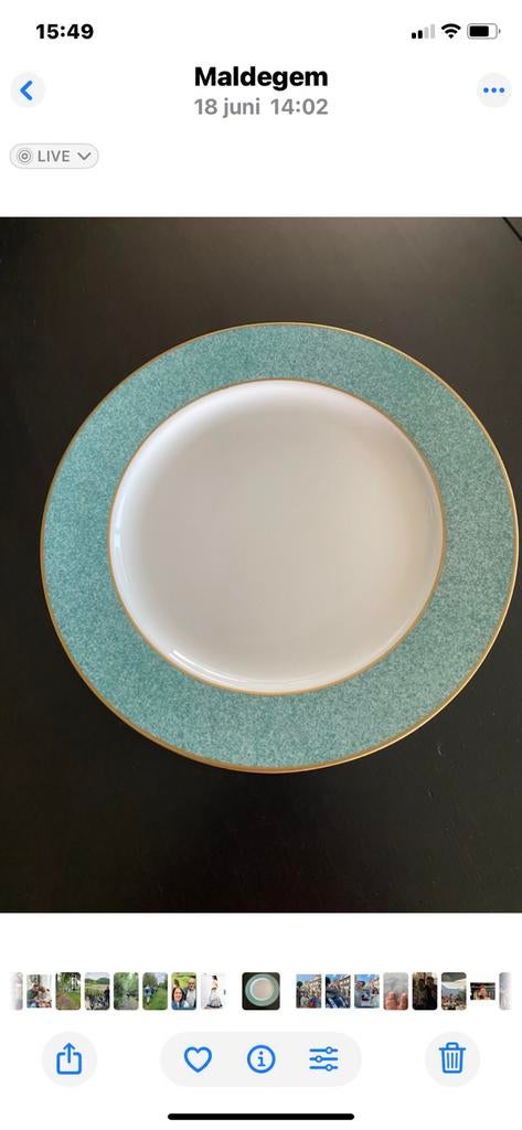 6 luxe onderborden Bernardaud Limoges in perfecte staat, Ophalen, Overige typen, Nieuw, Effen