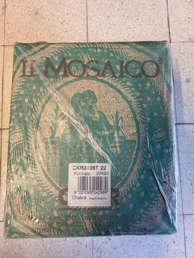 Carrelage céramique 20x20 orange, Bricolage & Construction, Dalles & Carrelages, Neuf, Carrelage mural, Céramique, 20 à 40 cm