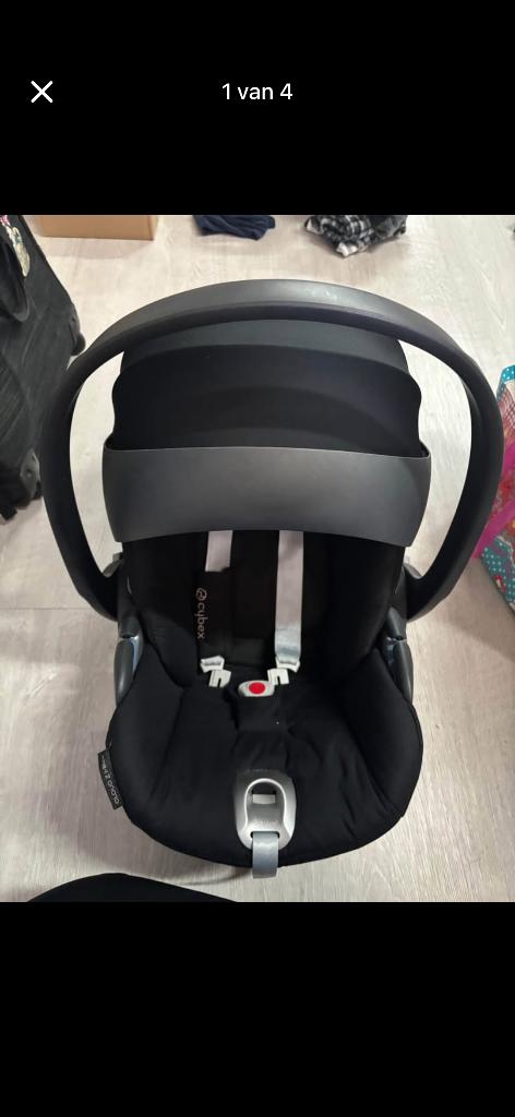 Autostoel groep 0 Cybex met onderstel isofix, Kinderen en Baby's, Autostoeltjes, Verstelbare rugleuning, Zo goed als nieuw, Isofix