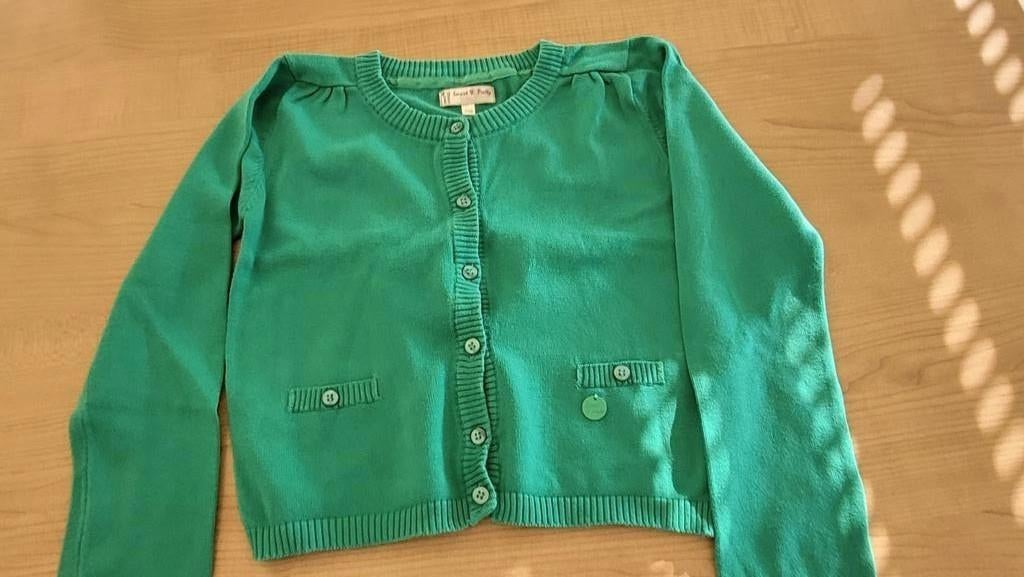 Gilet / cardigan groen C&A maat 146, C&A, Meisje, Trui of Vest, Ophalen of Verzenden