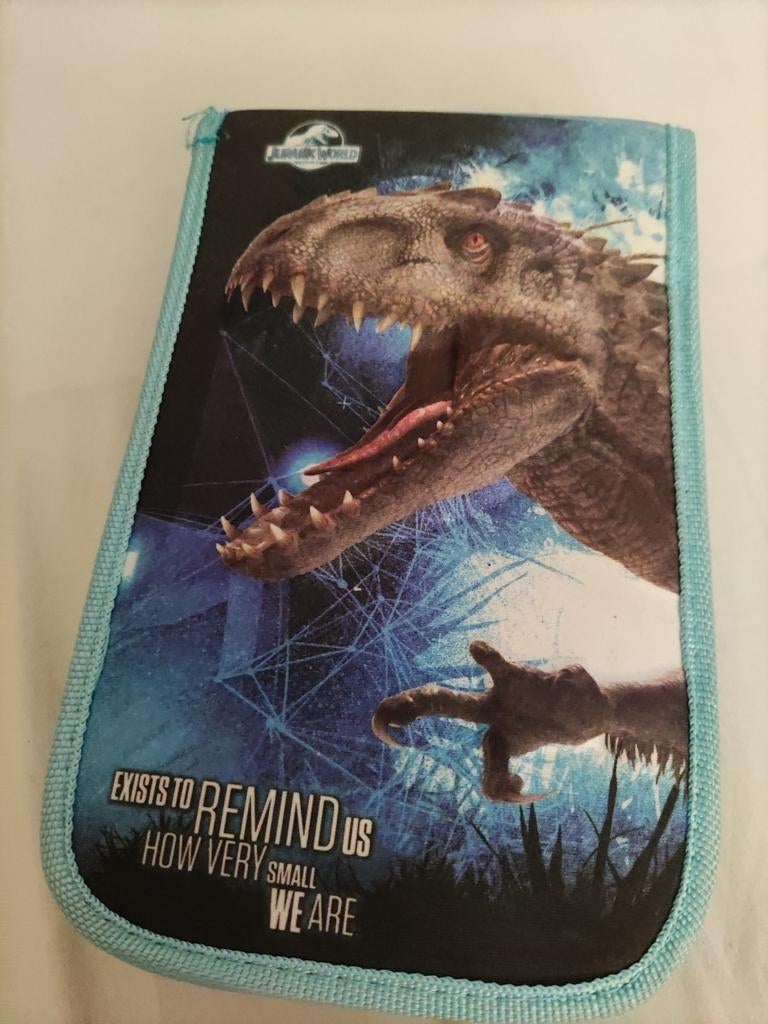 Jurassic Park - pennenzak, Ophalen of Verzenden, Gebruikt