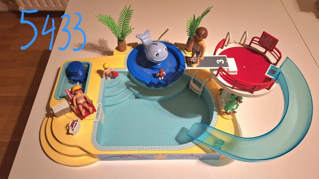 Playmobil: zwembad met glijbaan en waterfontein, Ophalen, Gebruikt, Los Playmobil
