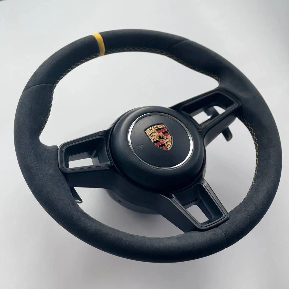 Porsche alcantara stuur compleet upgrade zwart geel, Ophalen of Verzenden, Nieuw, Porsche
