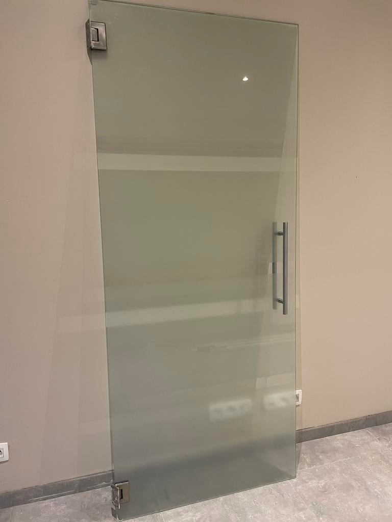 Glazendeur 201x83, Ophalen, 80 tot 100 cm, Binnendeur, 200 tot 215 cm