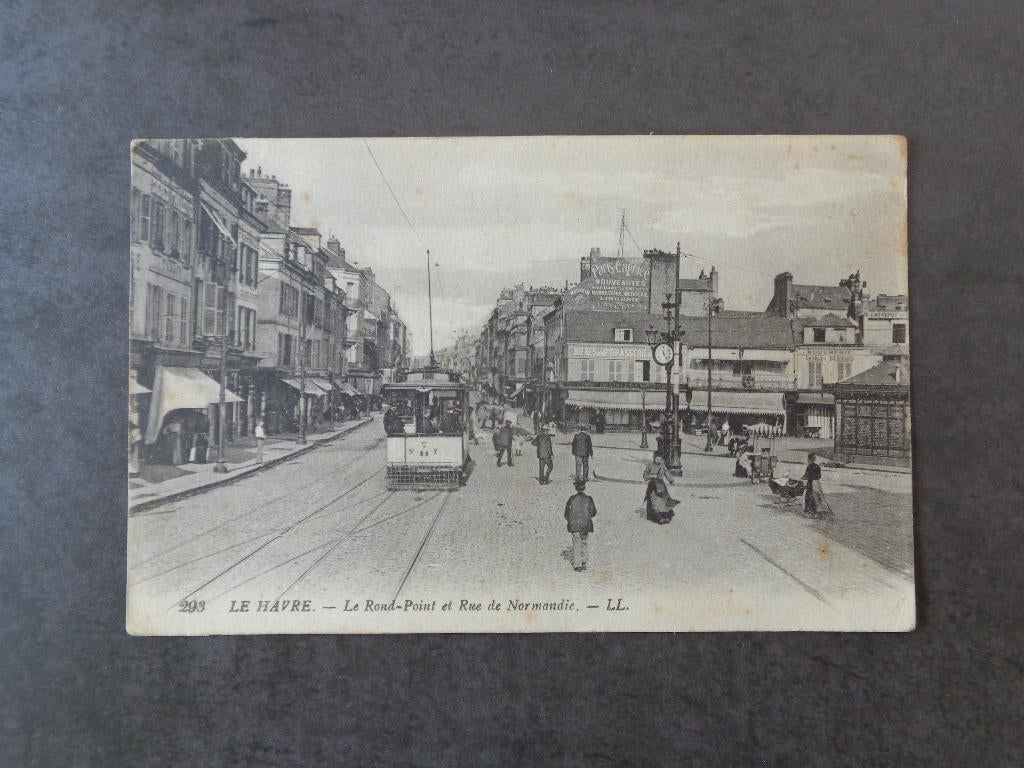 1 oude postkaart uit Le Havre, Ophalen