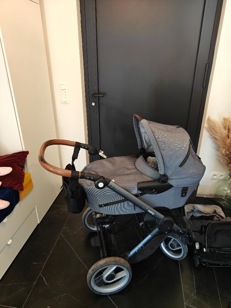 Mutsy Evo buggy en koets, Poussette combi, Utilisé, Mutsy, Tige de poussée réglable