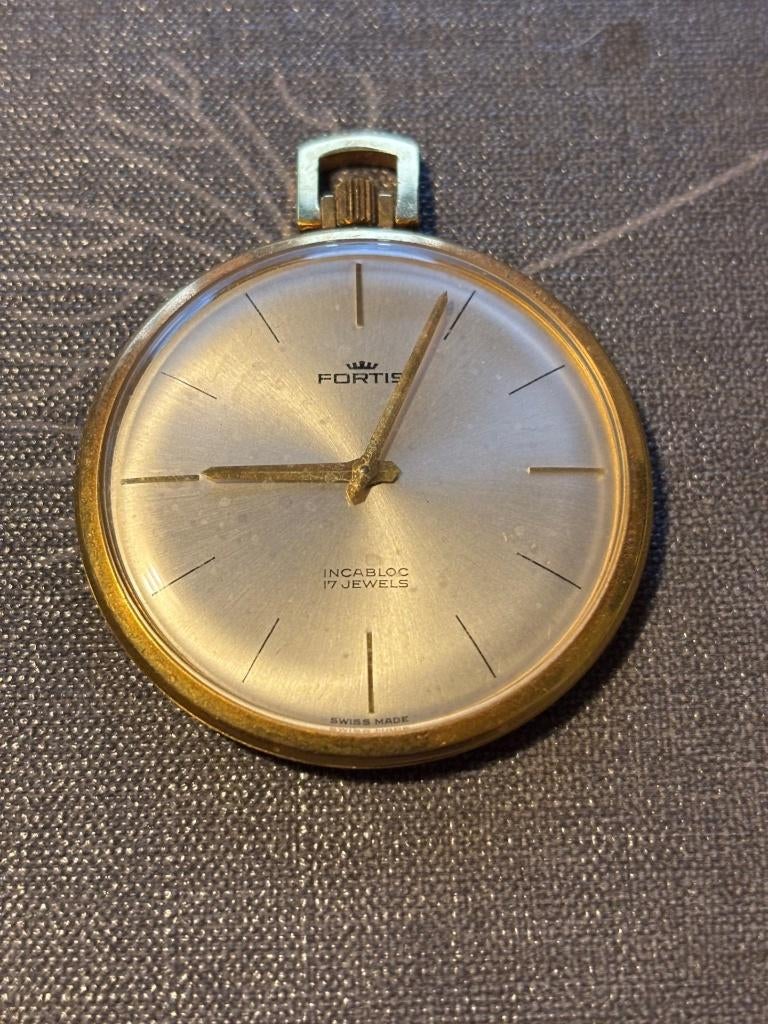 Superbe montre à gousset Fortis – Années 60 – Mécanique, Enlèvement