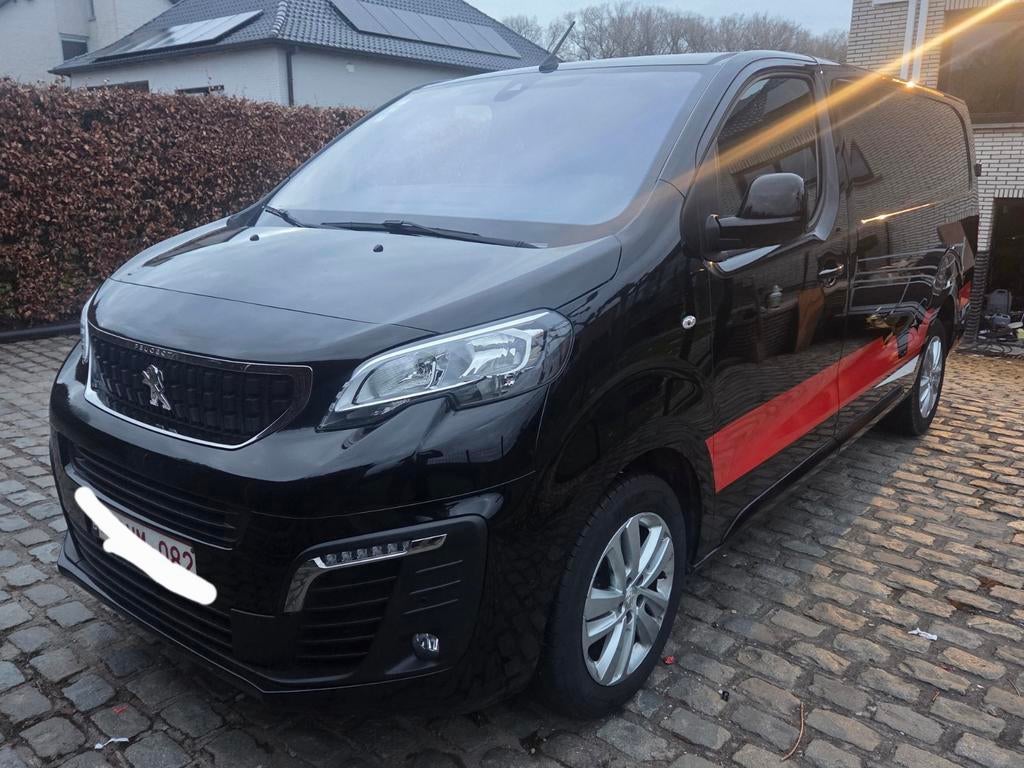 Peugeot Expert  L3 - 2L - 144pk - 2023 - 114600km, Stof, 4 cilinders, 1820 kg, Zwart