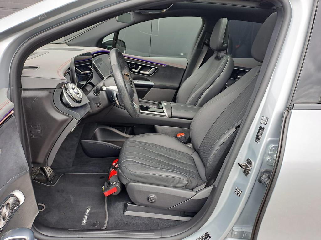 Mercedes-Benz EQE-Klasse SUV 350 4MATIC AMG Line Night Pack, Auto's, Automaat, Achterwielaandrijving, Lederen bekleding, Leder