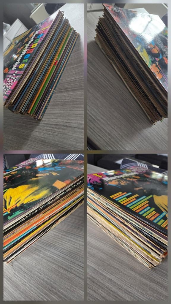 Lot de 33 vinyles – Pop, Rock & Musique Internationale, Maison & Meubles, Ameublement | Revêtements de sol, Bleu, Rouge, Enlèvement