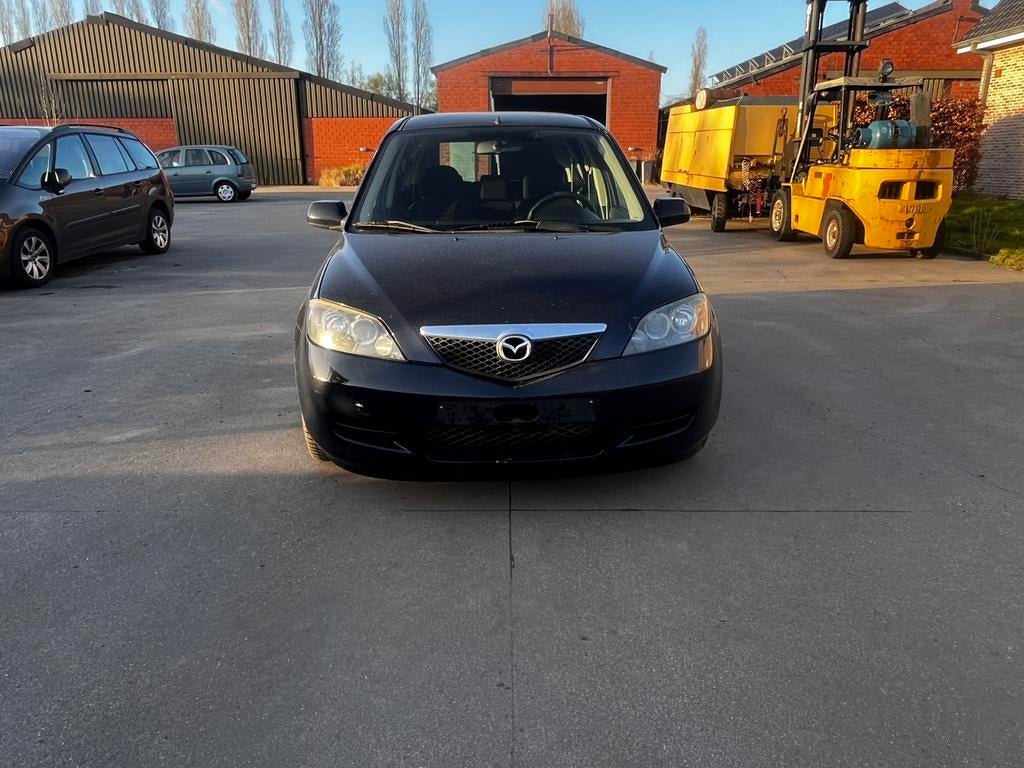 MAZDA 2 BENZINE 1.2 AUTOMAT VAN 2008 MET 137DKM MET AIRCO, Auto's, Mazda, Stof, Zwart, Blauw, Bedrijf