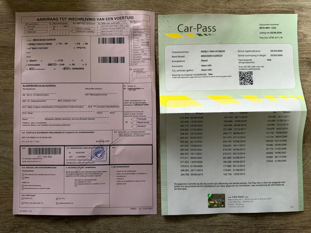 Mercedes E200 CDI W211 Automaat/1ste Eigenaar/Euro 4/GEKEURD, Autos, Cuir, Achat, Capteur de stationnement, Entreprise