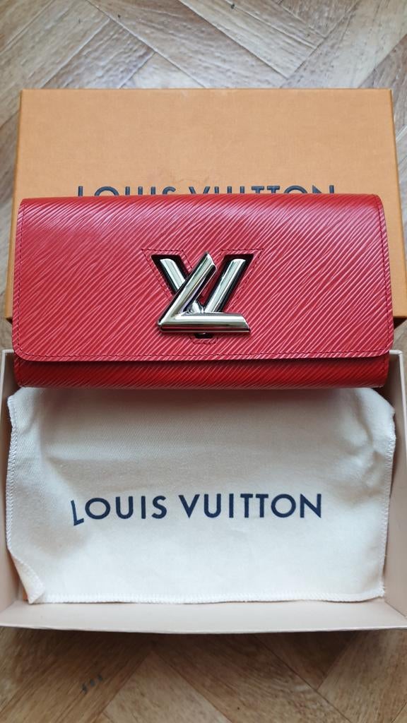 Louis Vuitton Twist Wallet Epi Leer – Nieuwstaat met bon, Ophalen of Verzenden, Rood