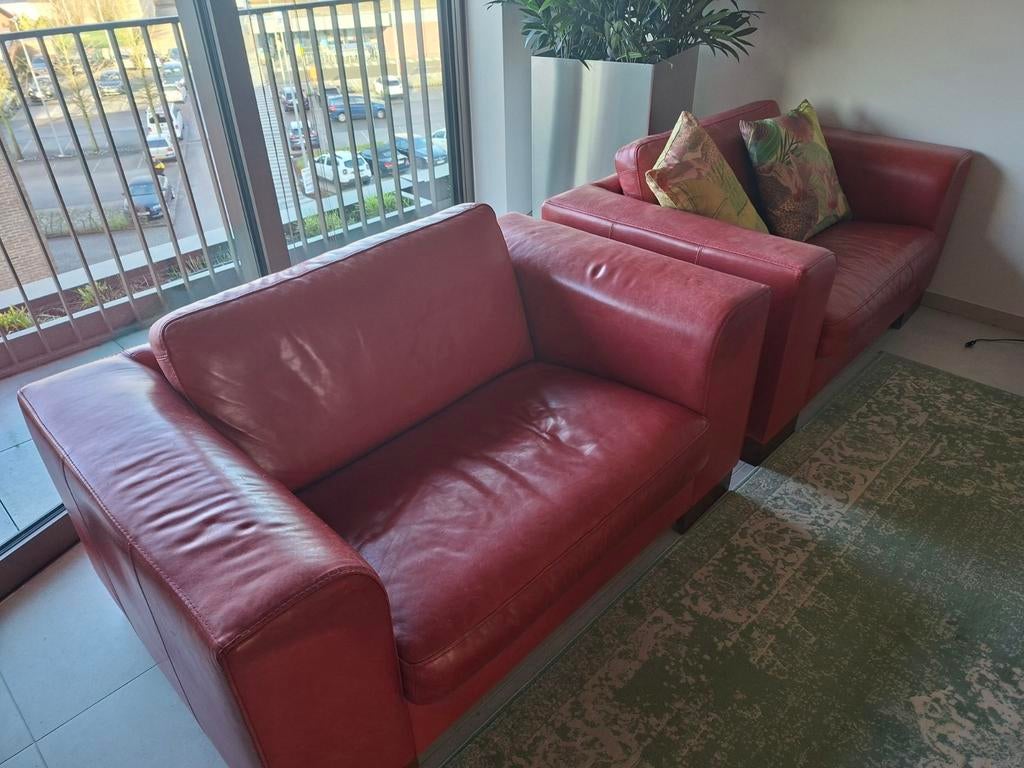 2 rode loveseats, Ophalen