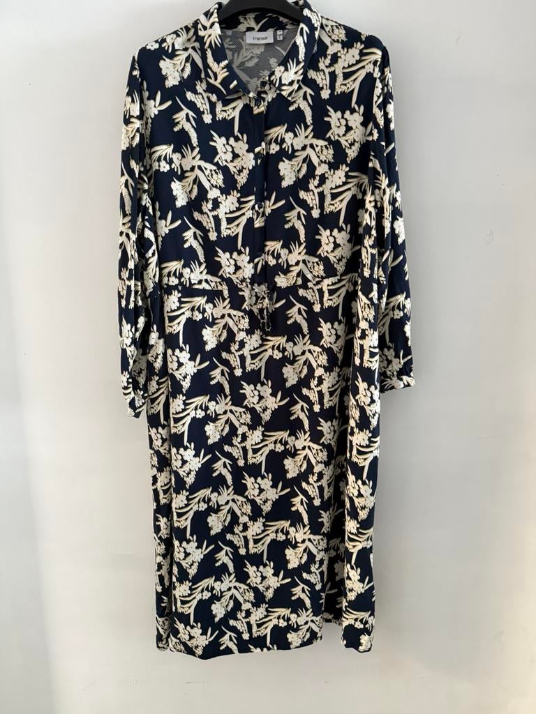 Jurk Fransa, maat 50, Kleding | Dames, Ophalen of Verzenden, Nieuw, Blauw, Jurk