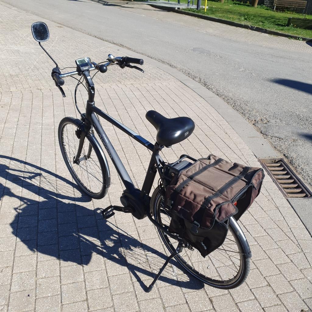 Oxford elektrische herenfiets, Fietsen en Brommers, Fietsen | Heren | Herenfietsen, Gebruikt, Versnellingen, Schijfrem, 65 cm of meer