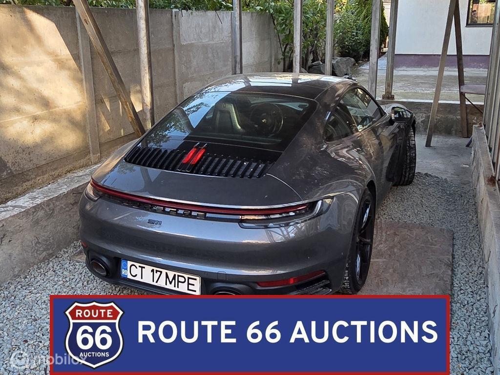 Porsche 911 Carrera | 2021 | Route 66 Auctions, Auto's, Gebruikt, Zwart, Bedrijf, Handgeschakeld