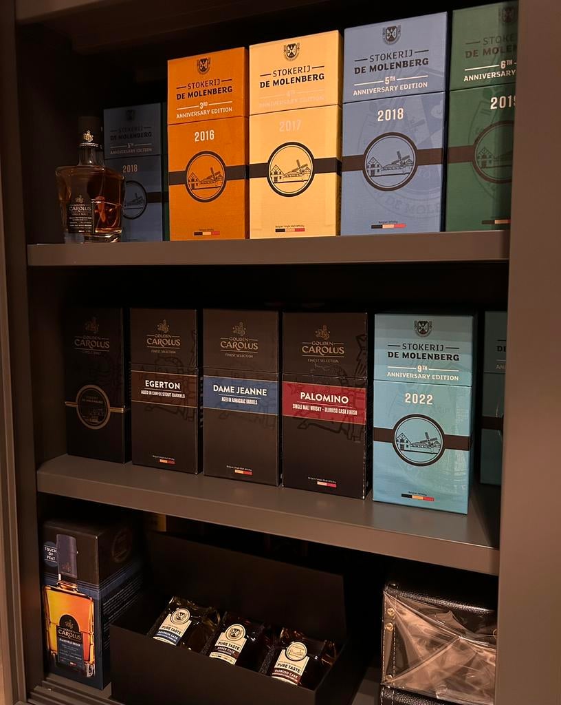 Whisky Molenberg - Gouden Carolus, Verzamelen, Wijnen, Nieuw, Overige typen, Ophalen
