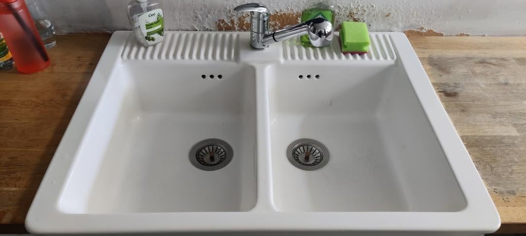 Spoelbak dubbel, Huis en Inrichting, Ophalen