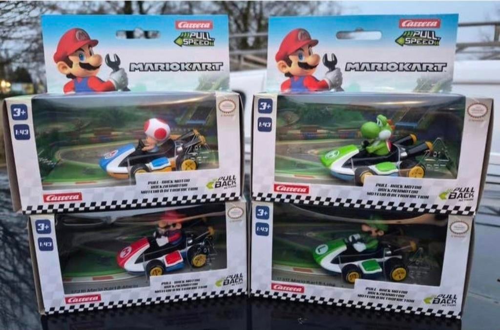 Mario Kart 4 auto's collectie negen, Verzamelen, Beelden en Beeldjes, Ophalen of Verzenden