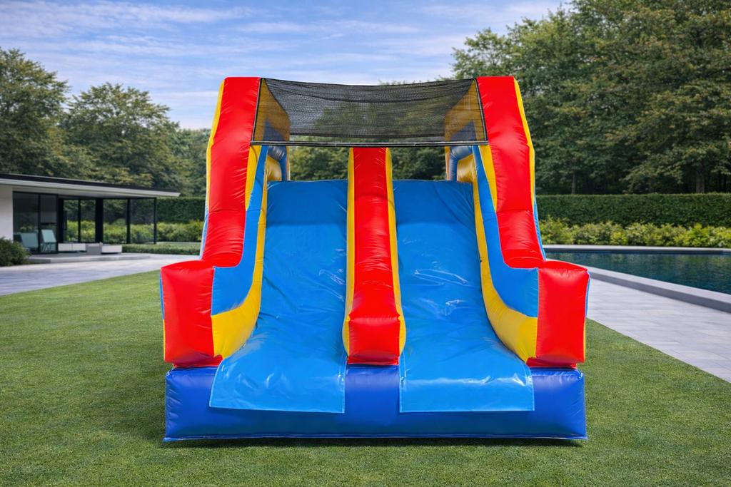 Springkasteel Multiplay Glijbaan Stormbaan te koop, Kinderen en Baby's, Speelgoed | Buiten | Springkussens, Nieuw, Ophalen