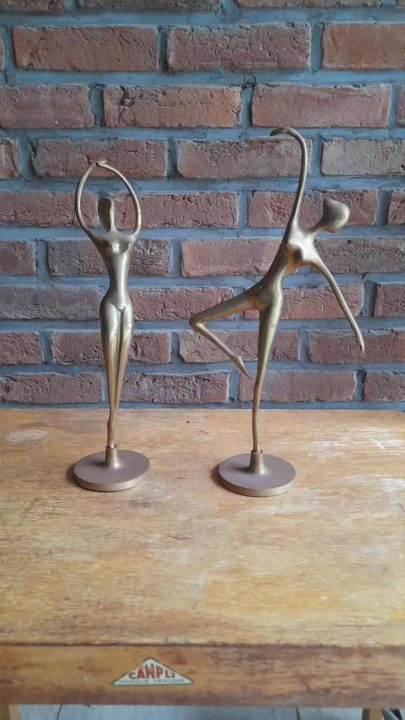 Ballerina's in messing, Antiek en Kunst, Ophalen