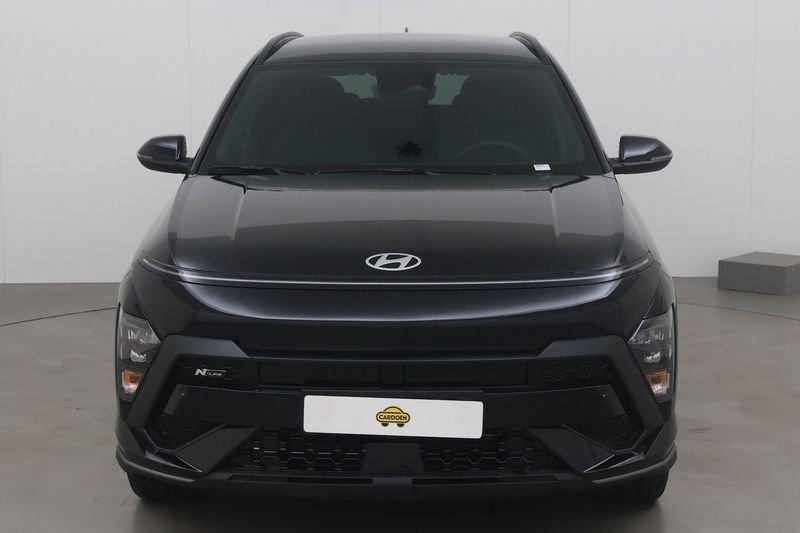 Hyundai KONA HEV 1.6 gdi feel n-line 129 AT, Auto's, Hyundai, Automaat, Gebruikt, Overige bekleding, Zwart