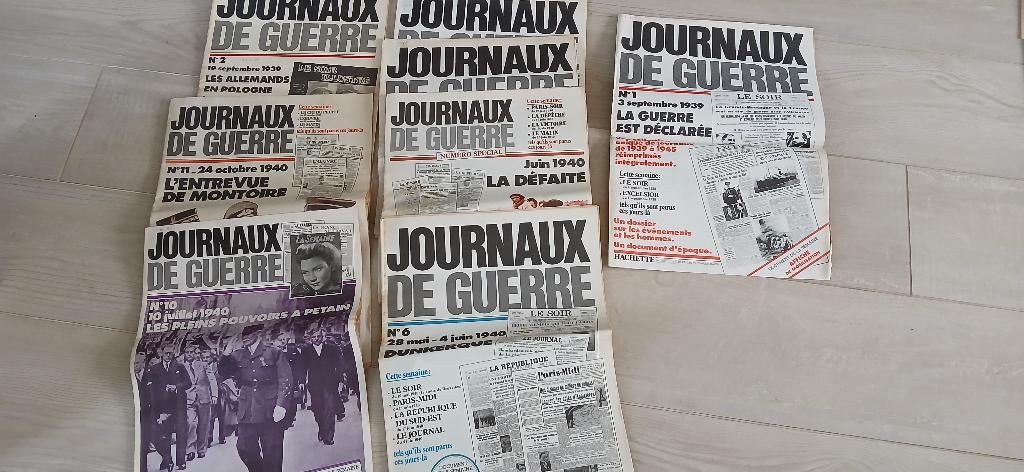 Journaux, Enlèvement, 1920 à 1940, Journal