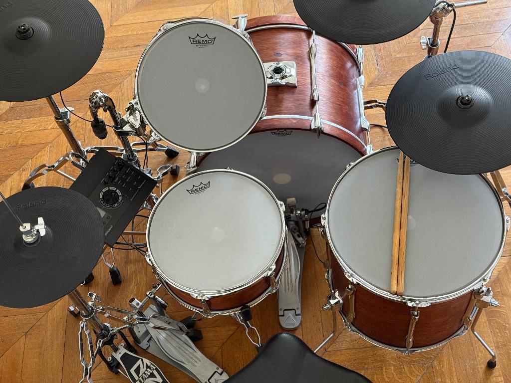 Roland V-Drum TD-17, Tama Roadstar, Premier Birch, Musique & Instruments, Batteries & Percussions, Enlèvement, Utilisé, Premier