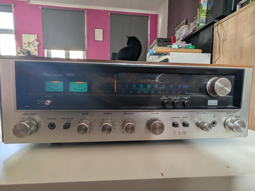 Amplifier Sansui 5050 Stereo Receiver, Audio, Tv en Foto, Versterkers en Ontvangers, Gebruikt, Ophalen, Overige merken, Minder dan 60 watt