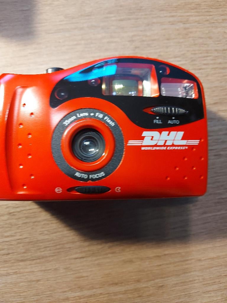 fotocamera DHL 1996 analoog collectorsitem, TV, Hi-fi & Vidéo, Appareils photo analogiques, Enlèvement, Comme neuf, Compact, Autres Marques