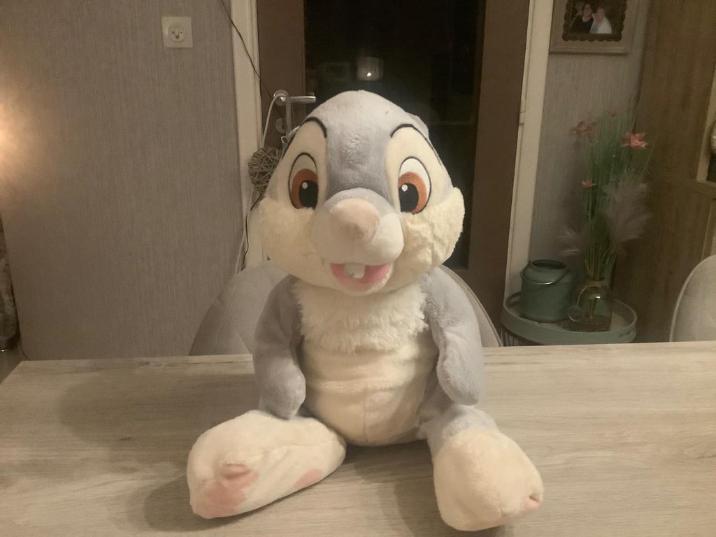 Personnage en peluche Disney Bambi Stamper (35 cm), Enlèvement ou Envoi, Comme neuf, Lapin