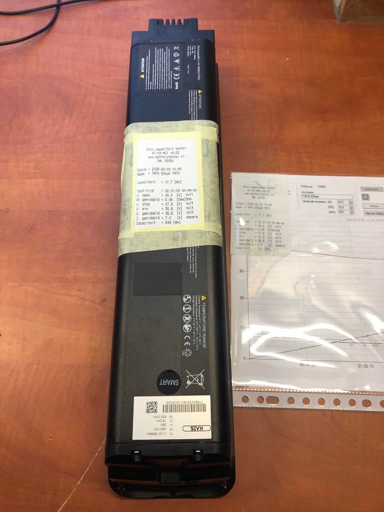 Van dijck brinckers freebike accu TM70 izgst, Ophalen of Verzenden, Zo goed als nieuw