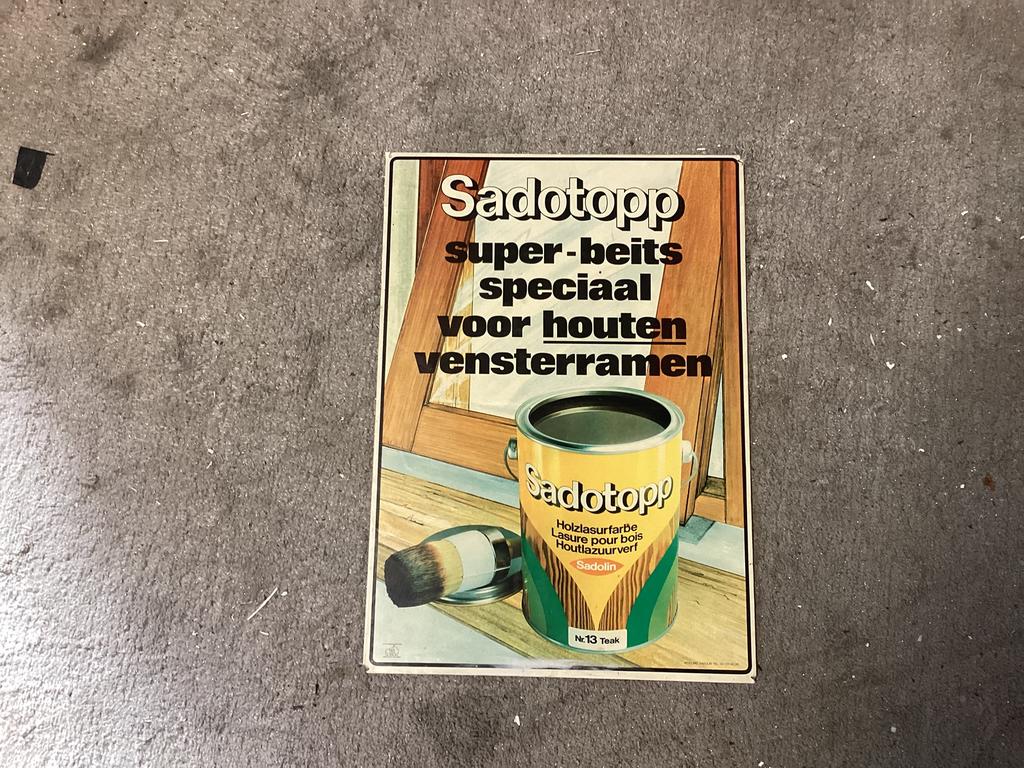 Reclame bord, Ophalen, Gebruikt