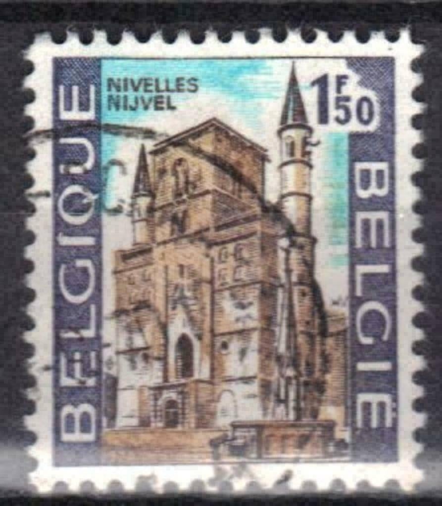 Belgie 1970 - Yvert 1541 /OBP 1542 - Toerisme - Nivelle (ST), Postzegels en Munten, Verzenden, Gestempeld, Gestempeld