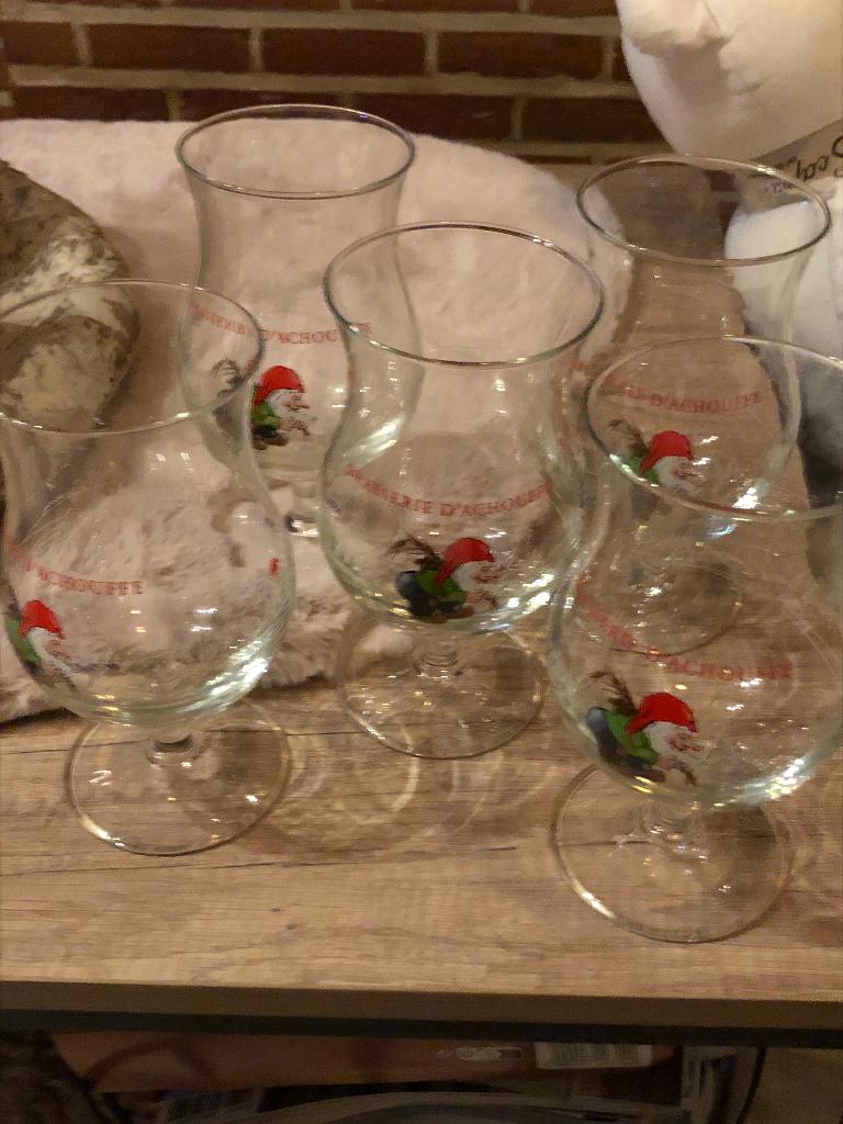 La Chouffe glazen, Verzamelen, Ophalen of Verzenden