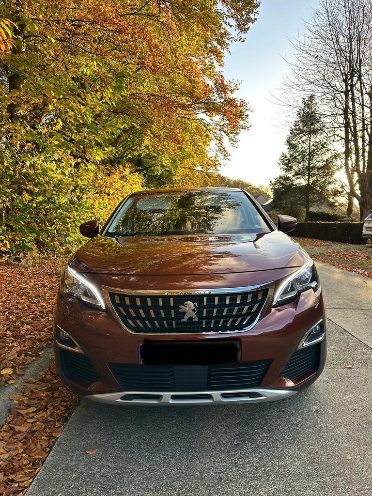 Peugeot 3008 2019 met maar 95.000km, Auto's, Automaat, Bruin, Leder, 5 deurs