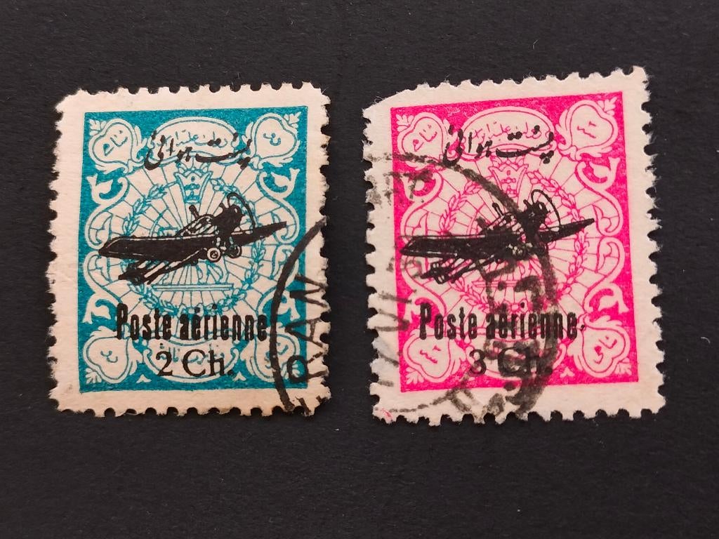 Iran 1928 - poste aérienne, avion, Timbres & Monnaies, Timbres | Asie, Envoi, Affranchi, Moyen-Orient