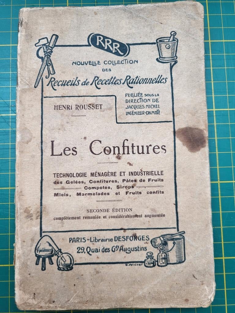 Oud Frans kookboek - Les confitures - H. Rousset - 1922, Boeken, Kookboeken, Gelezen, Ophalen of Verzenden