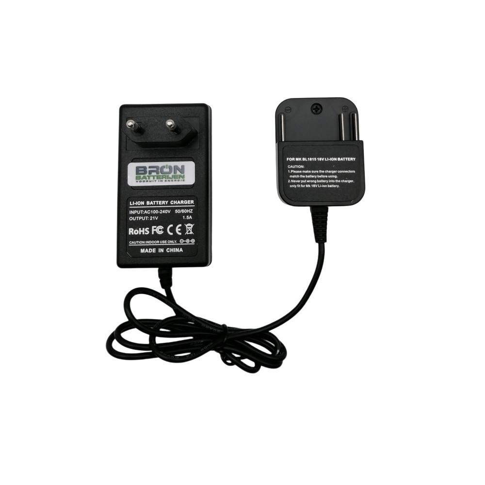 Acculader voor Makita 18V - 21V Lithium, Verzenden, Nieuw